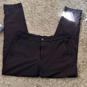 Men's Black Lululemon Commission Warpstreme Slim Pant